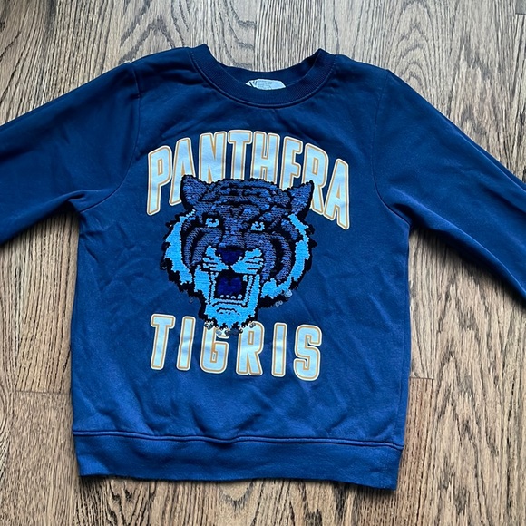 H&M navy boys sweatshirt size 8-10 EUC - Picture 1 of 5
